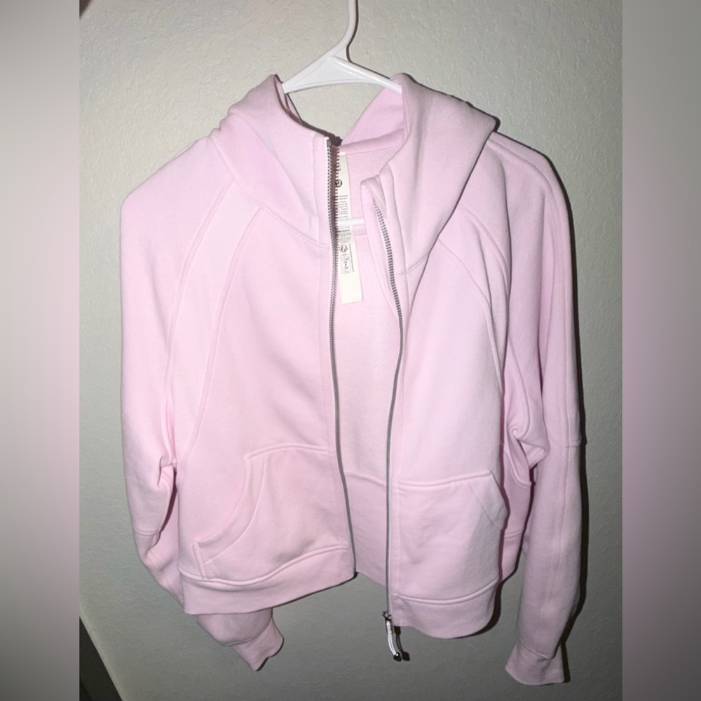 🏷️SOLD lululemon Scuba Oversized Full-Zip Hoodie Pink Organza XS/S